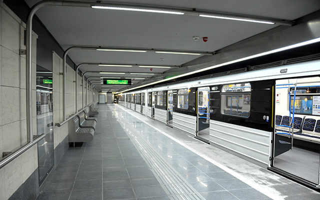 Újpest-Központ metróvégállomás egy részlete