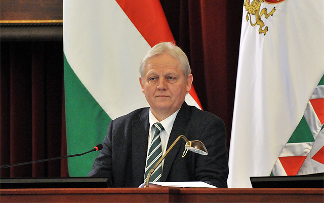Tarlós István, Budapest főpolgármestere a Fővárosi Közgyűlés ülésén 2015. január 28-án a Városháza dísztermében